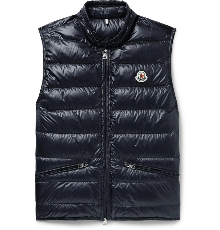 Photo: MONCLER - Quilted Shell Down Gilet - Blue