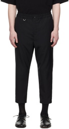SOPHNET. Black Easy Trousers