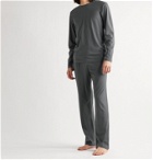 Sunspel - Lounge Cotton and Modal-Blend Jersey Pyjama Trousers - Gray