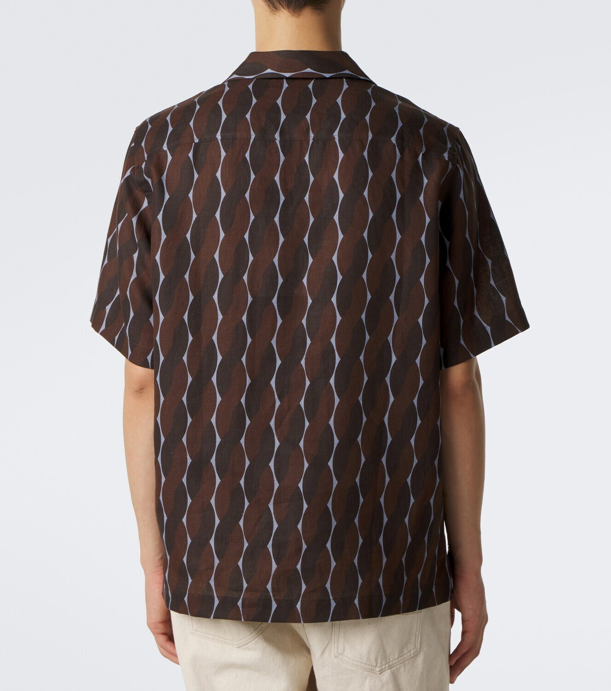Frescobol Carioca Roberto printed linen bowling shirt