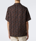 Frescobol Carioca Roberto printed linen bowling shirt