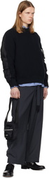 sacai Black Pocket Pouch