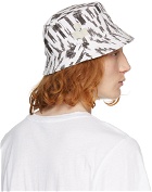 Isabel Marant White & Black Denim Haleyh Bucket Hat