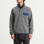Patagonia Men's Lightweight Synchilla Snap-T Pullover in Nickel/Clement Blue