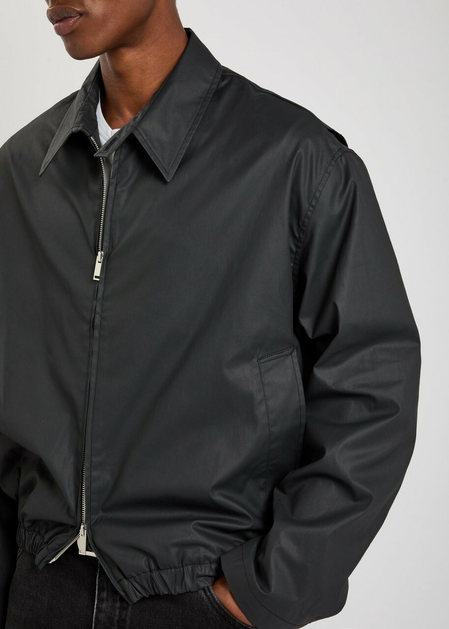 Studio Nicholson Waxed Cotton Jacket Black