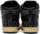 Rhude Black & Gray Rhecess Hi Sneakers