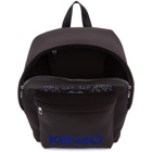 Kenzo Black Neoprene Tiger Backpack