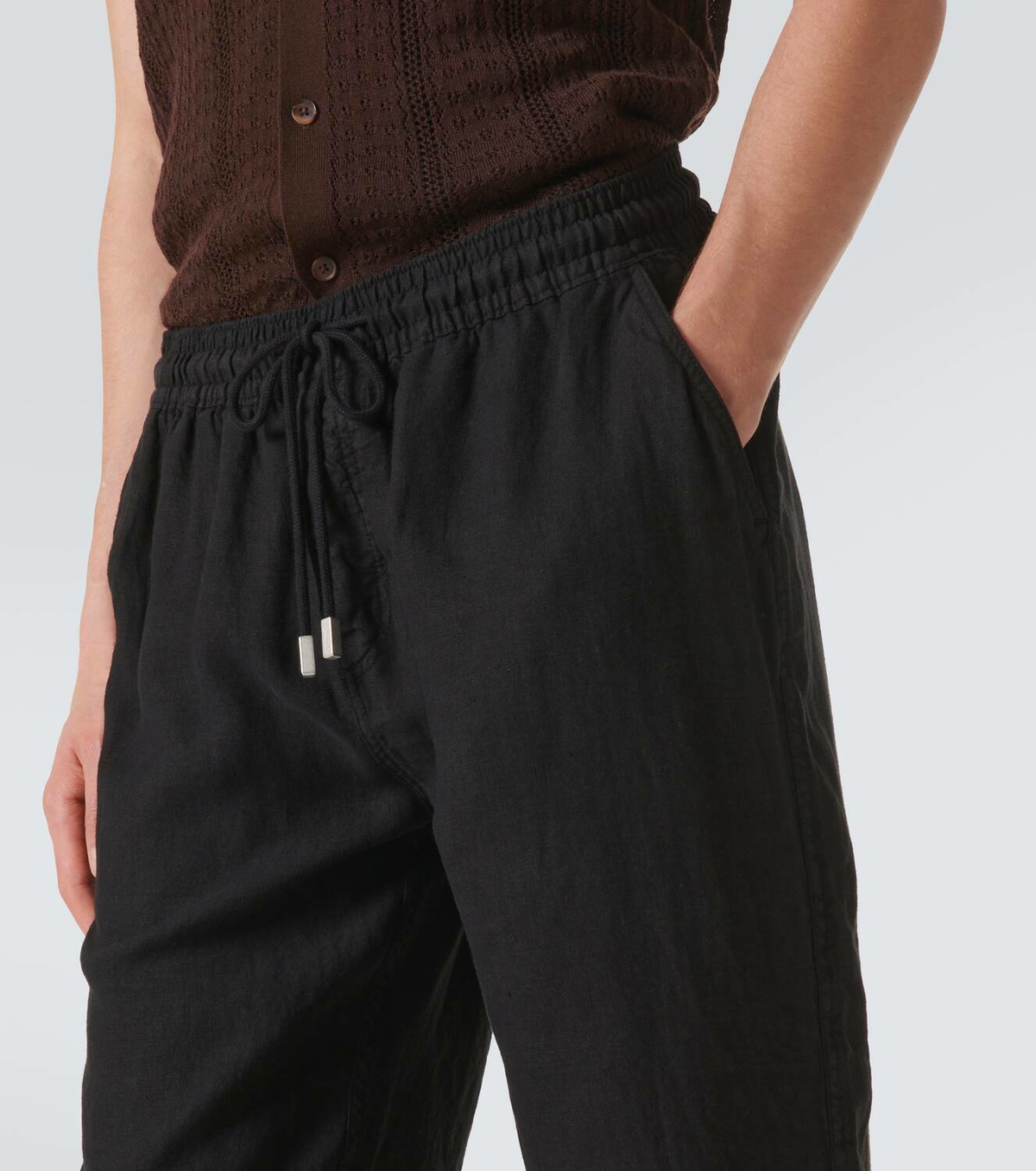 Vilebrequin Pacha linen wide-leg pants