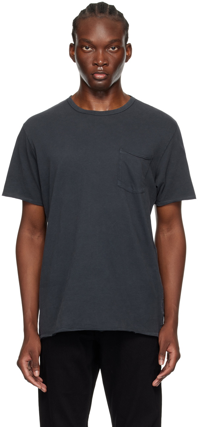 MILES グラフィックTシャツ Rag & Bone rag & bone Navy Miles T-Shirt Rag and Bone