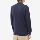 John Smedley Men's Harcourt Mock Neck Knit in Midnight