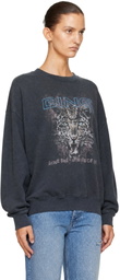 ANINE BING Gray Miles Leo Muse Sweatshirt