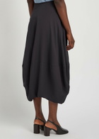 Lemaire Balloon Crepe Midi Skirt Dark Grey