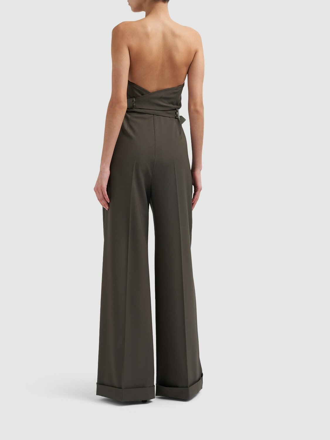 MAX MARA - Agguati Wool Gabardine Jumpsuit Max Mara