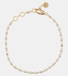 Jade Trau Small Sophisticate Line 18kt gold bracelet with diamonds