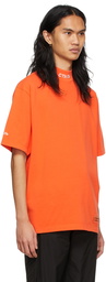 Heron Preston Orange 'CTNMB' Turtleneck T-Shirt