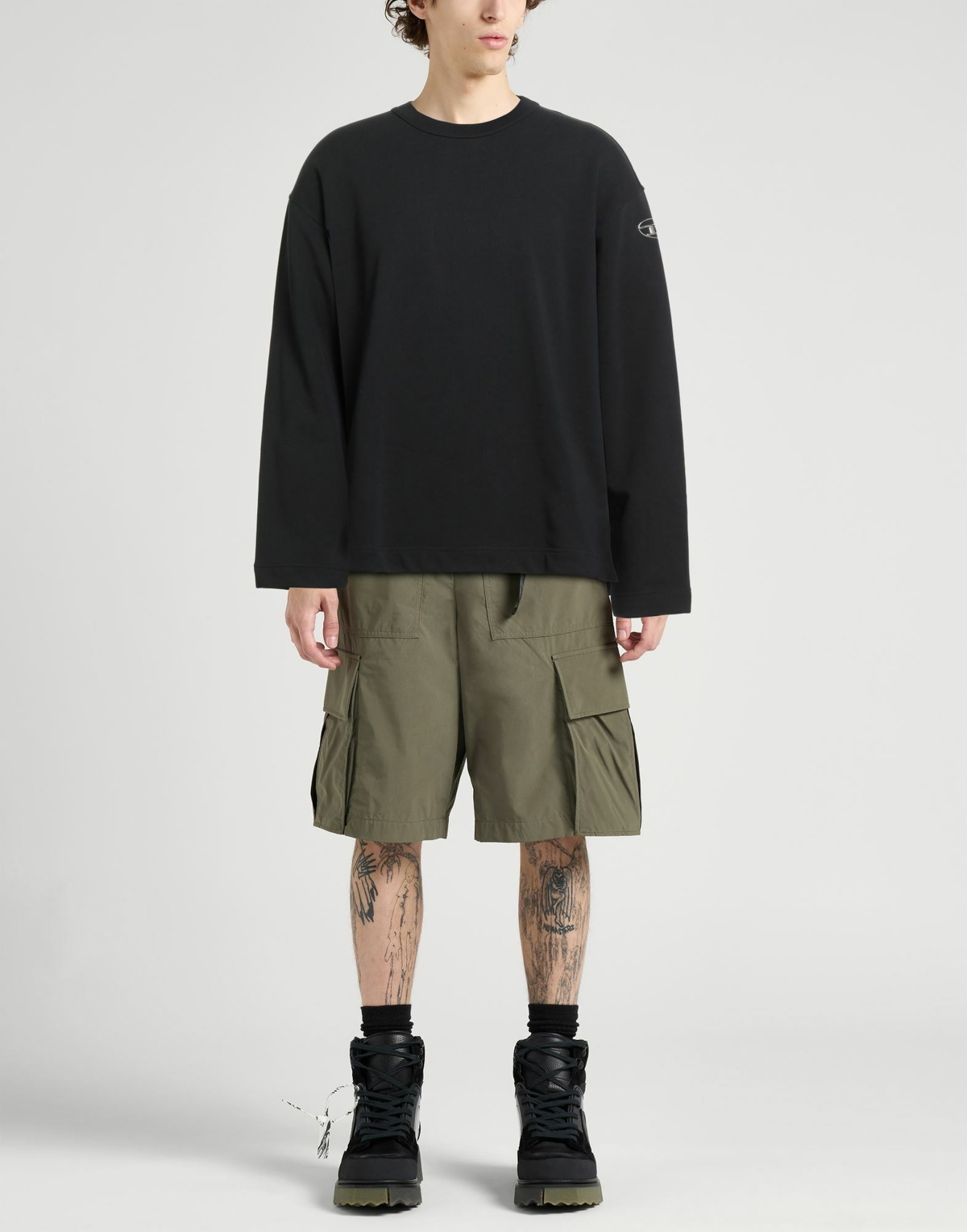 Diesel Mens Sweatshirt in Black