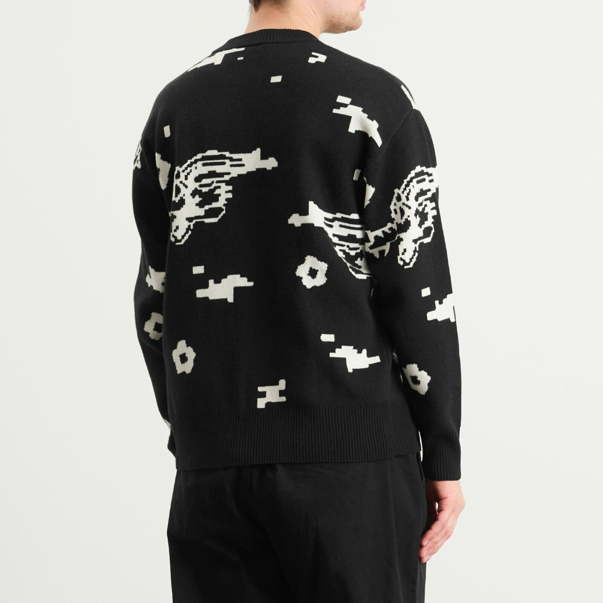 Pawa Speed Sports Men's Digi Doggo Knit Sweater in Black