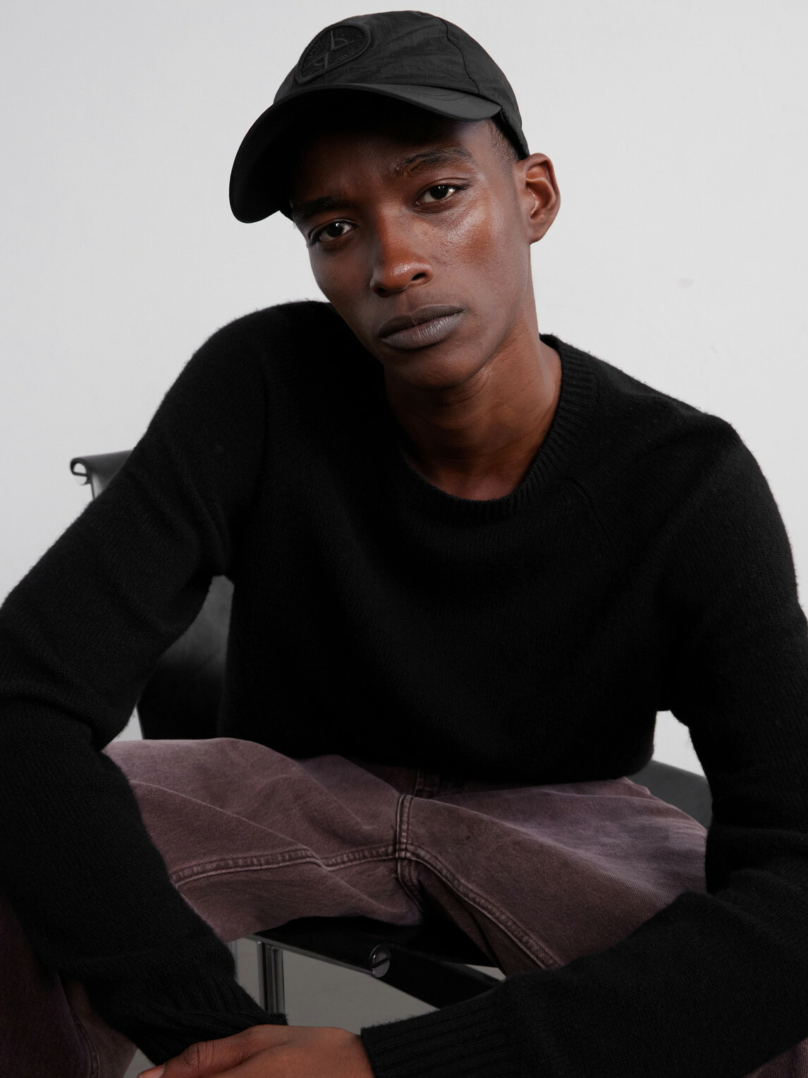 Stone Island - Logo-Appliquéd Shell Baseball Cap - Black