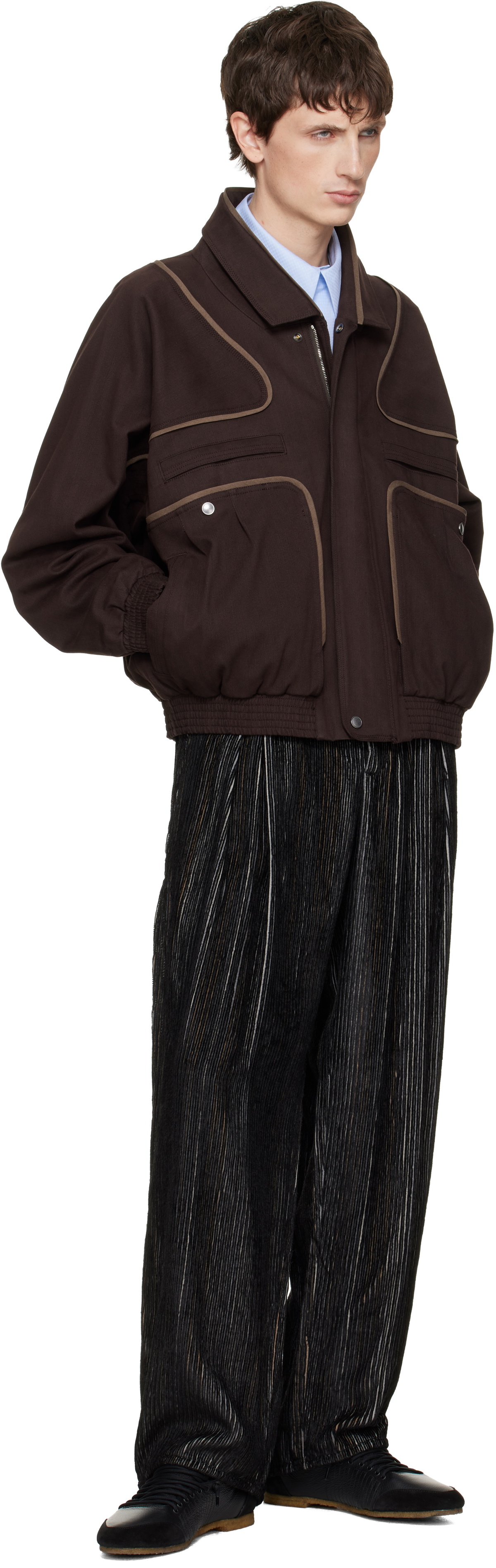 Kiko Kostadinov Brown Harrer Blouson Jacket Kiko Kostadinov