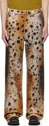 Eckhaus Latta Tan & Beige Wide Leg Jeans