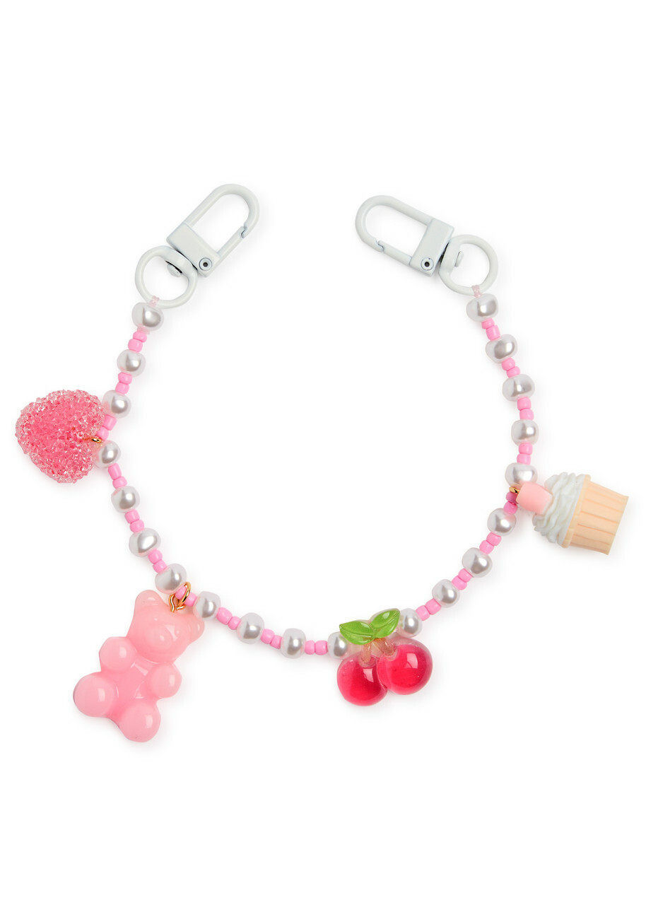 Crystal Haze Cutsey Beaded bag Charm - Multicoloured - One Size