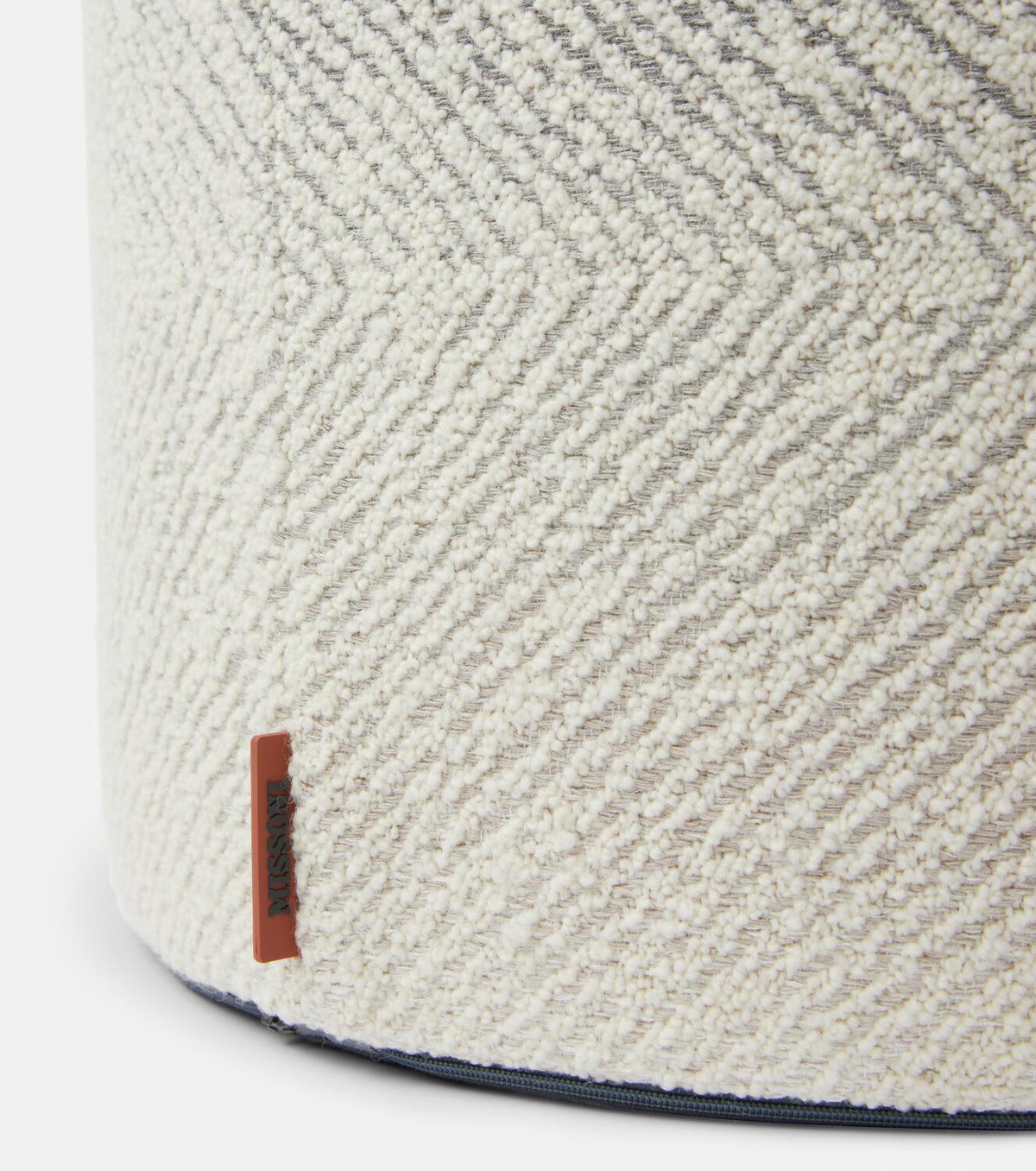 Missoni Brouges cylindrical bouclé pouf