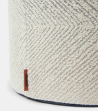 Missoni Brouges cylindrical bouclé pouf