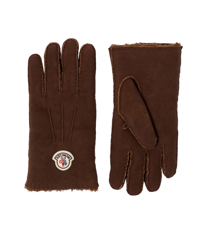 Photo: Moncler Shearling-lined suede gloves