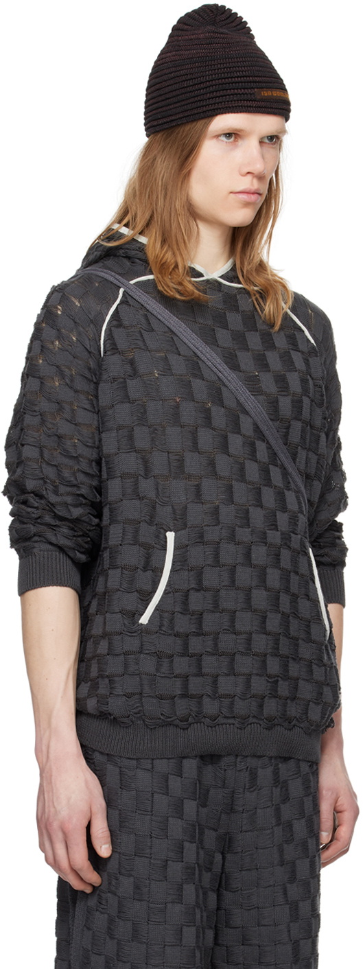 Isa Boulder SSENSE Exclusive Gray Chess Hoodie