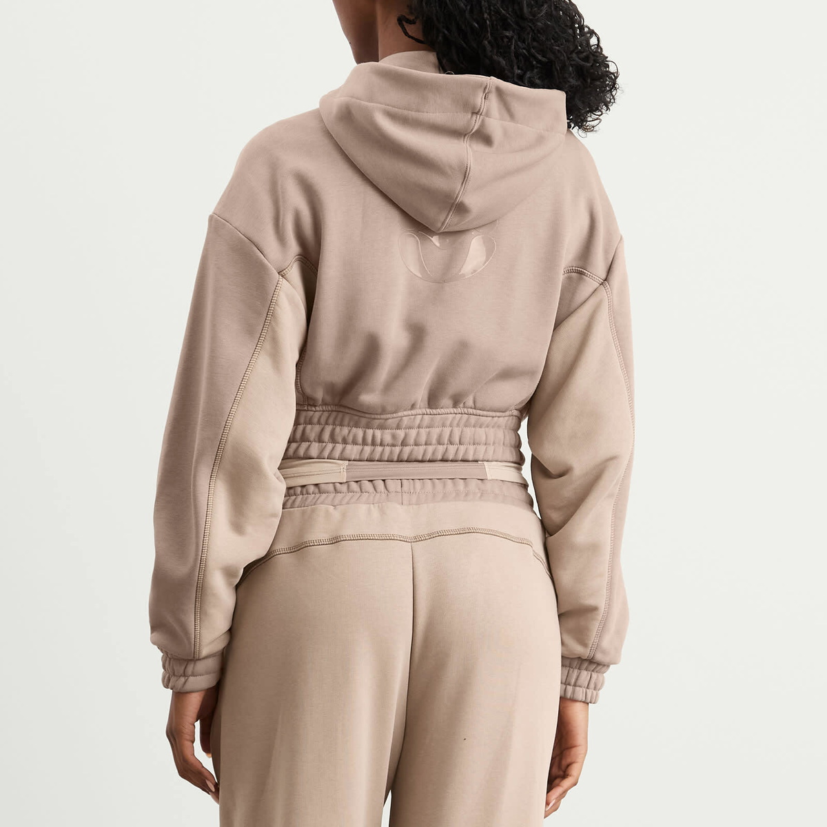 ON Women's x FKA Twigs Club Cropped Hoodie in Cinder/Desert
