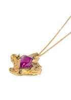 Completedworks Resin Pendant 18k Gold-plated Necklace - One Size