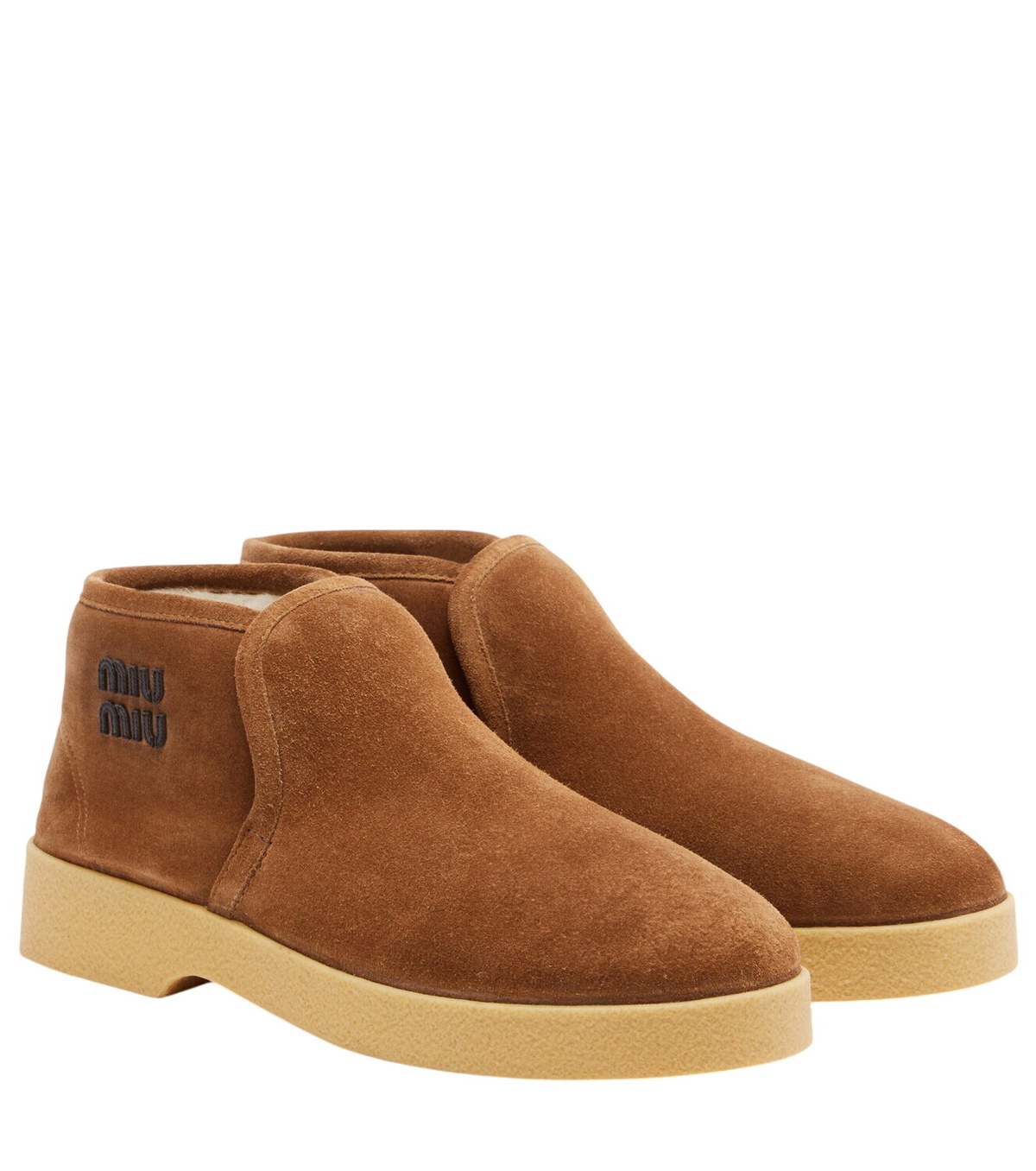 Miu Miu Logo matelassé snow boots Miu Miu