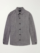 Zegna - Cashmere, Linen and Silk-Blend Overshirt - Gray