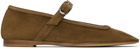 Le Monde Beryl Tan Suede Mary Jane Ballerina Flats