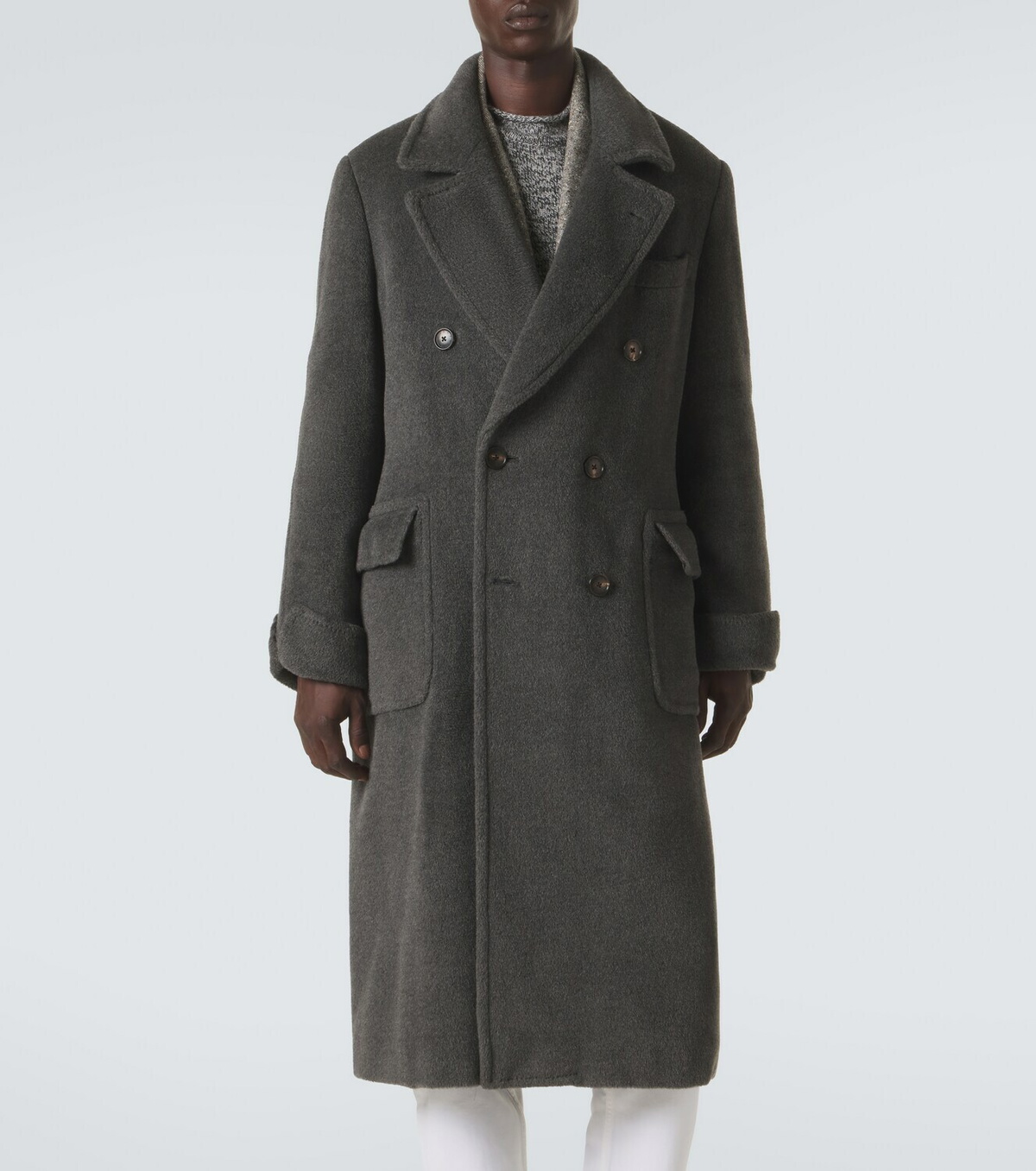 Umit Benan Gianni alpaca and wool coat