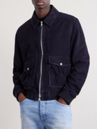 Mr P. - Suede Blouson Jacket - Blue
