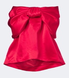 Simone Rocha Bow-detail satin top