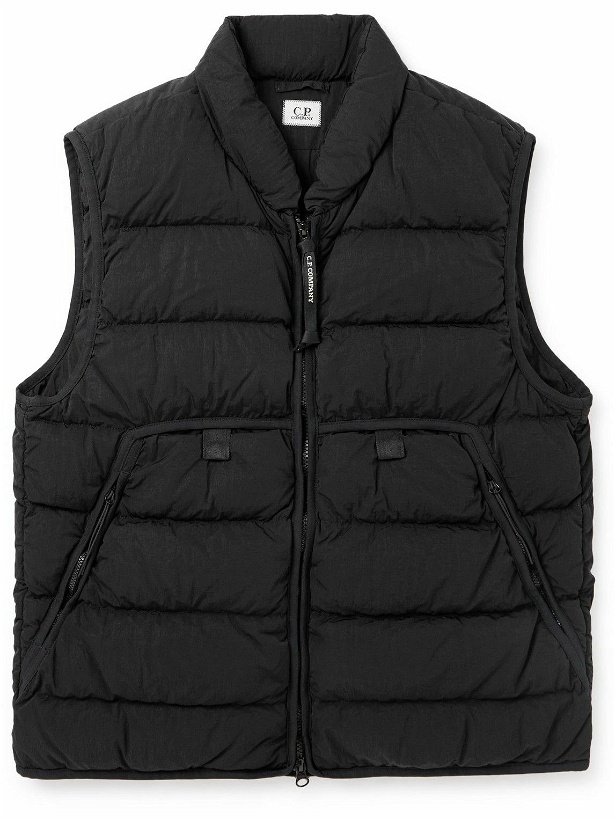 Photo: C.P. Company - Slim-Fit Quilted Eco-Chrome R Down Gilet - Black