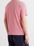 ASPESI - Striped Cotton-Jersey T-Shirt - Red - XS