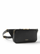 TOM FORD - Logo-Print Full-Grain Leather Belt Bag