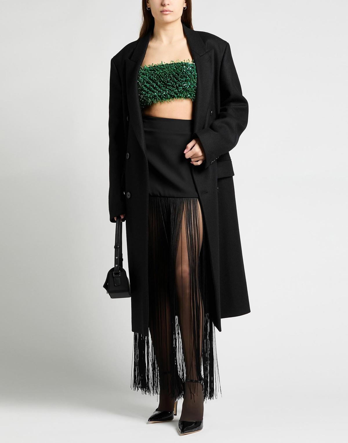 Jijil Womens Maxi skirt in Black