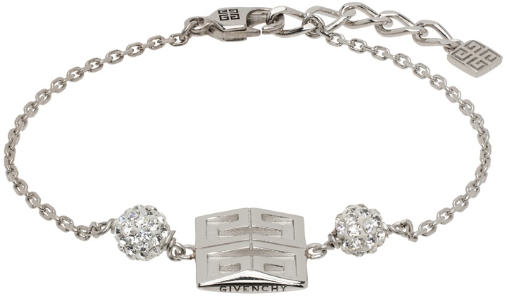 Photo: Givenchy Silver 4G Crystal Bracelet