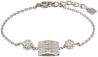 Givenchy Silver 4G Crystal Bracelet