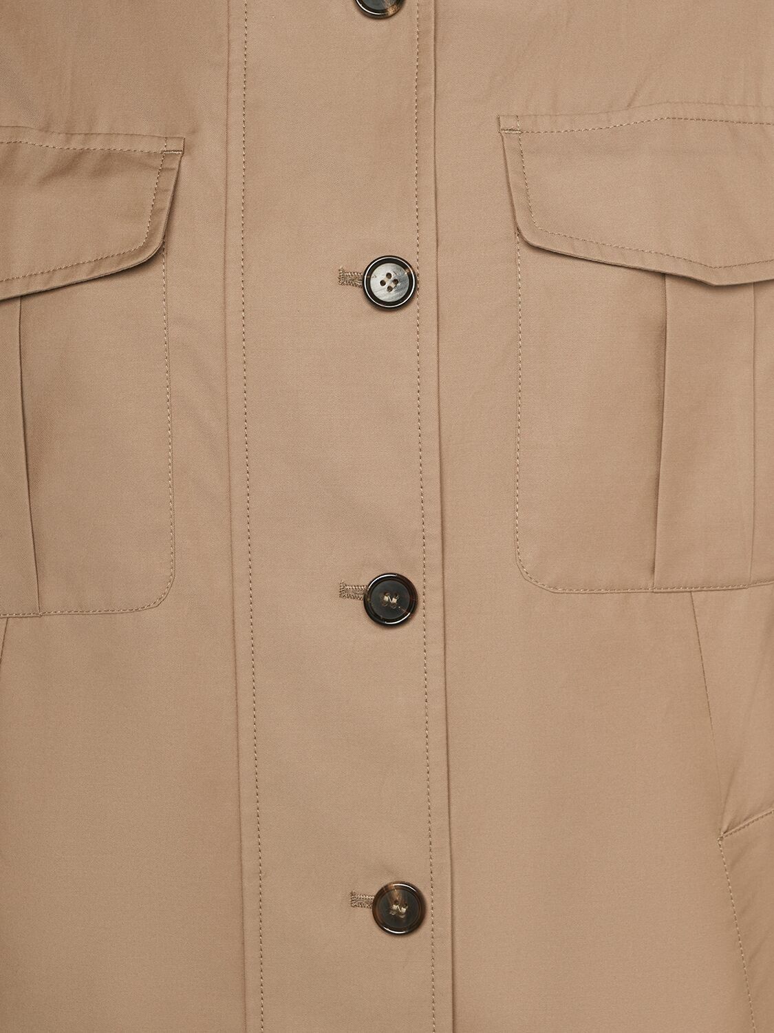 【関税&送料込】S Max Mara Overshirt S MAX MARA Valerie Twill Overshirt with Drawstring S Max Mara