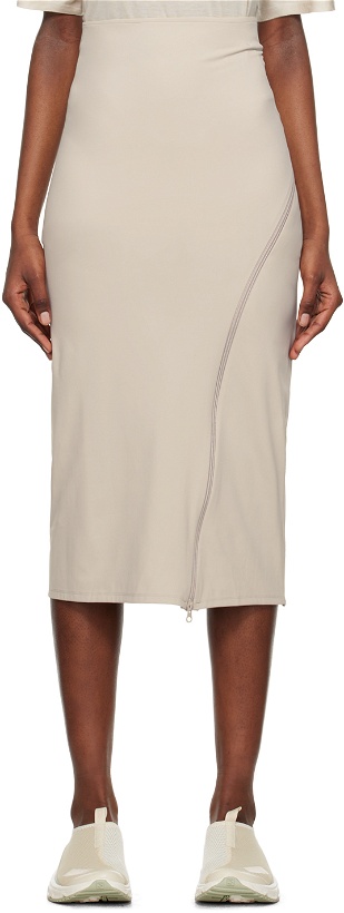 Photo: Post Archive Faction (PAF) Taupe 5.0+ Center Midi Skirt