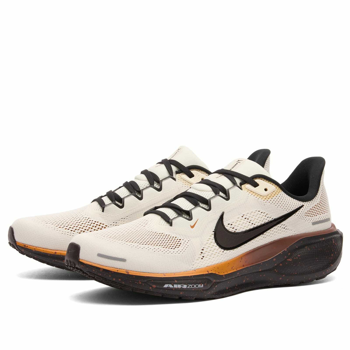Nike Running Men's Air Zoom Pegasus 41 Sneaker in Soft Pearl/Velvet Brown/Desert Ochre