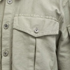 Dries Van Noten Men's Century Distressed Overshirt in Grey