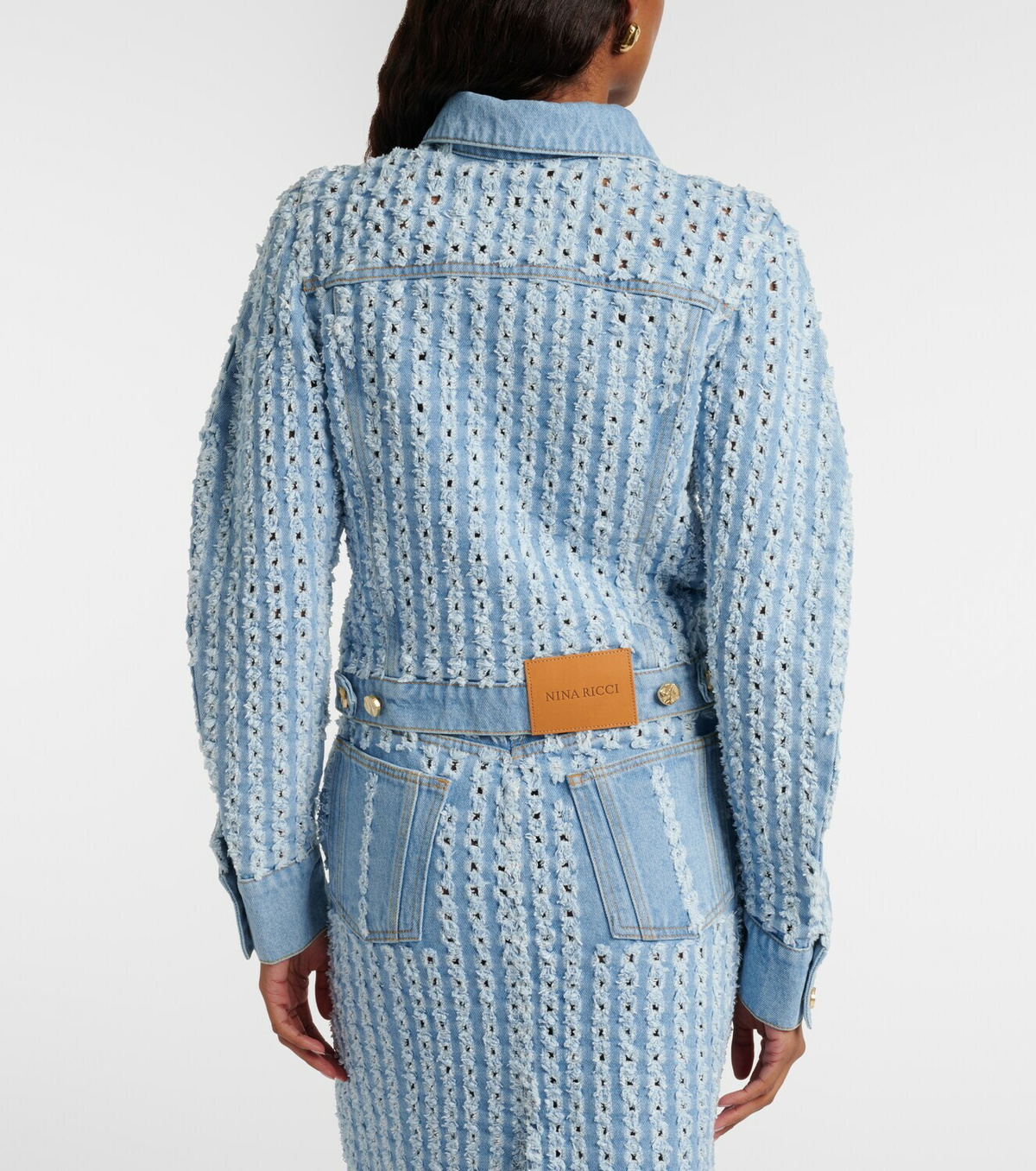 Nina Ricci Striped denim jacket