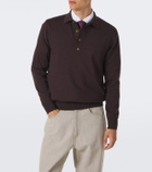 Eleventy Cotton and cashmere polo sweater