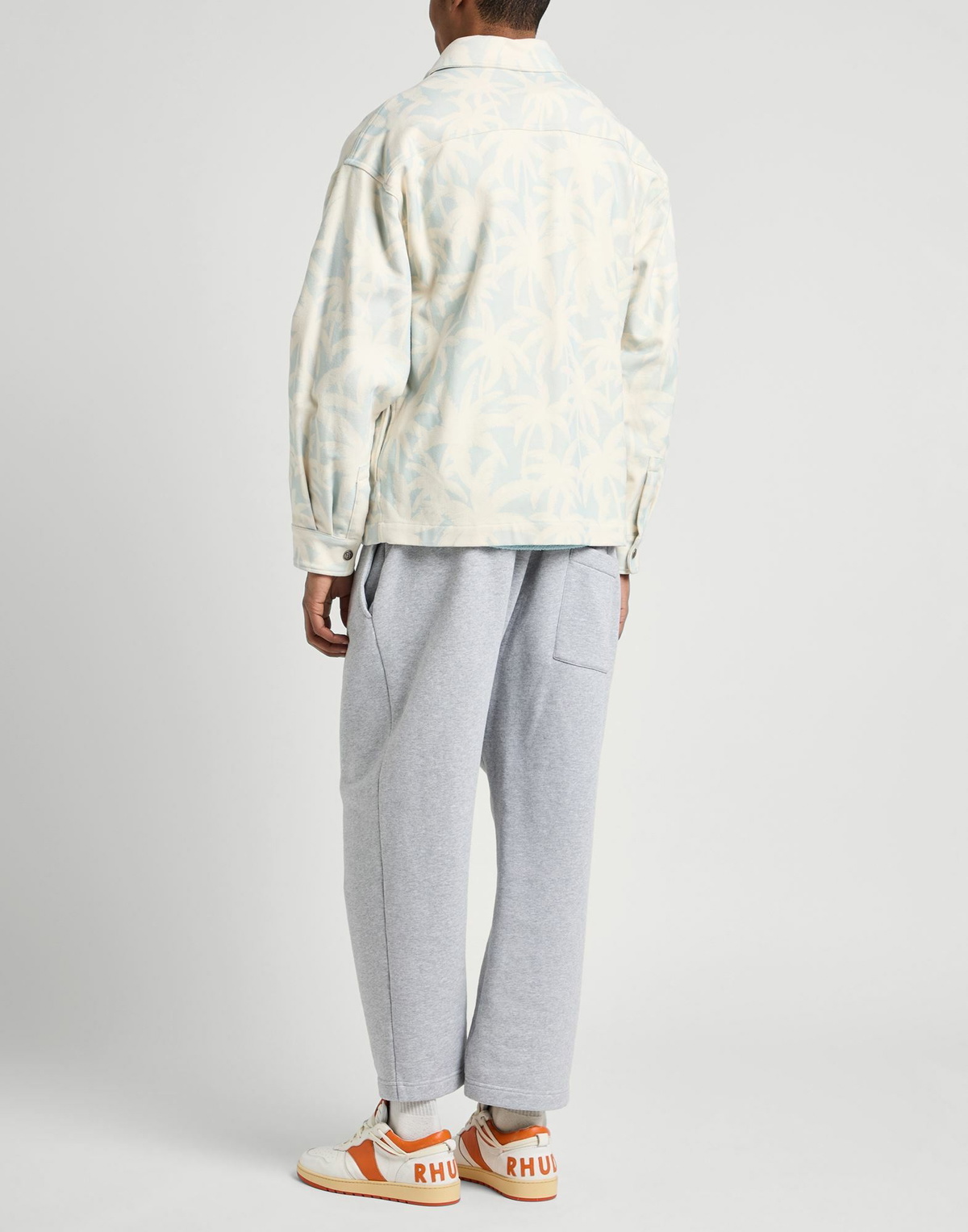 Palm Angels Mens Jacket in Off white